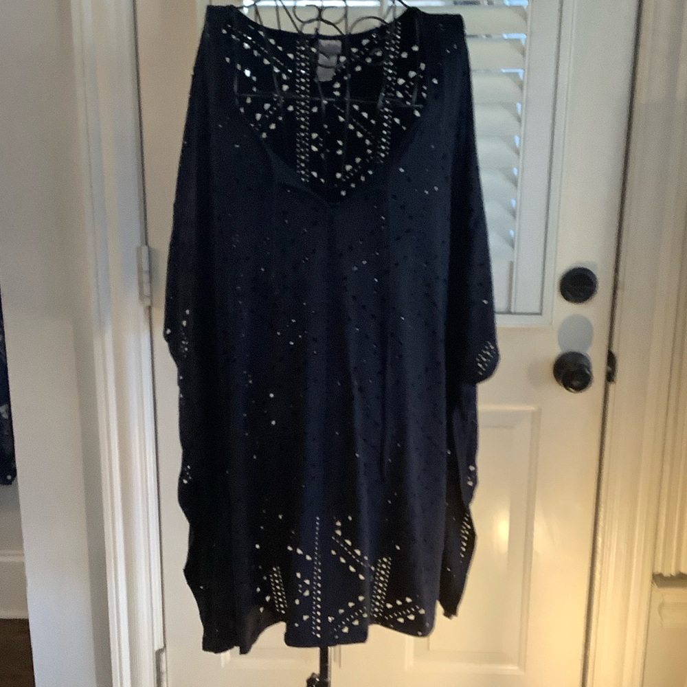 Dotti black Swim Coverup with Cut-Out Design